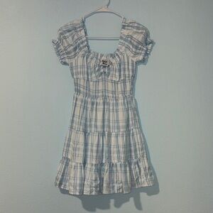 Princess Polly Light Blue Plaid Dress